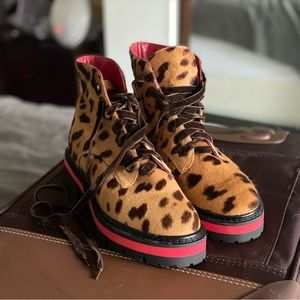 Mr. & Mrs. Italy leopard print boots.